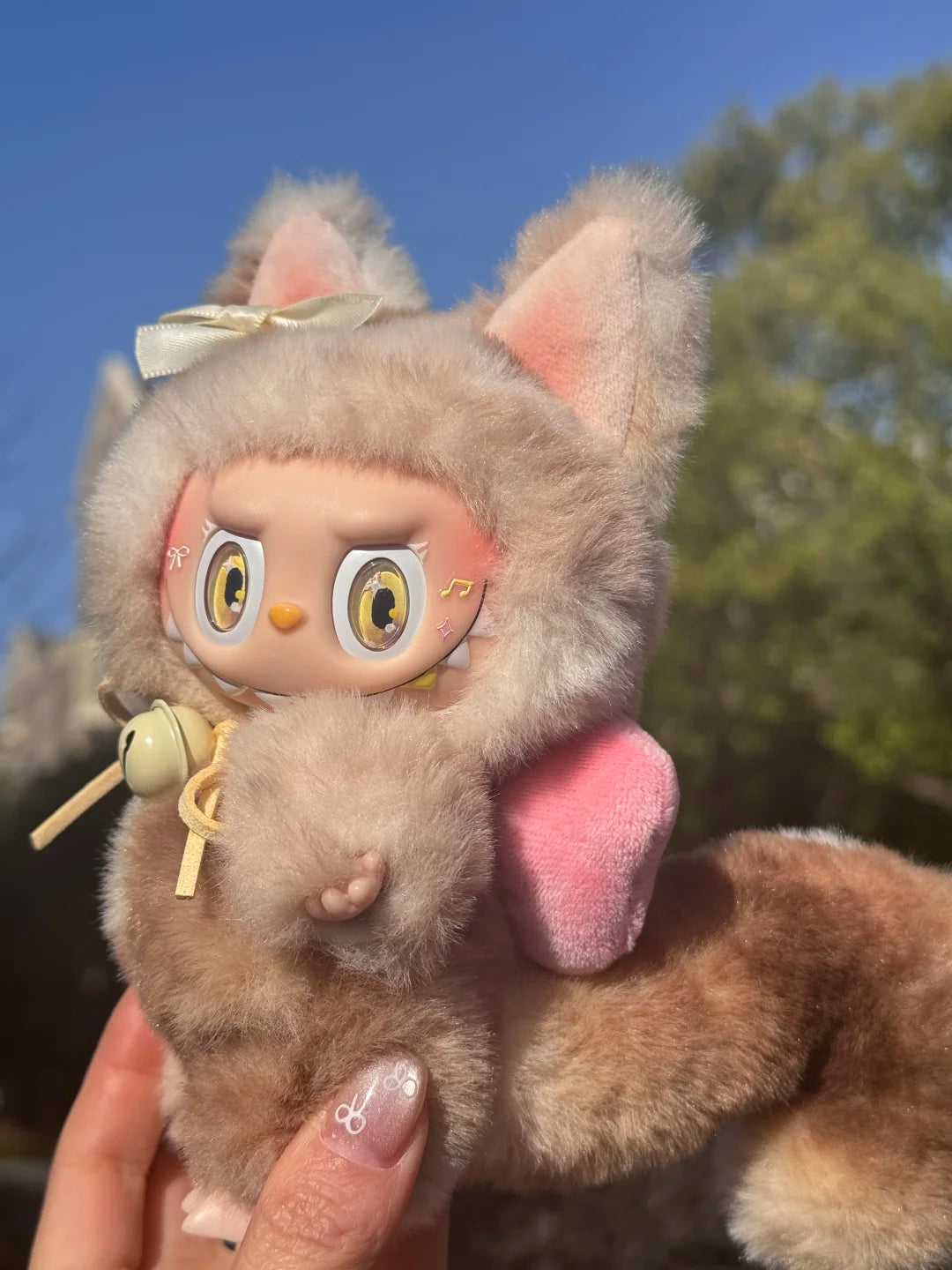 Original Design- Rural Cat|Handmade Modification labubu Doll