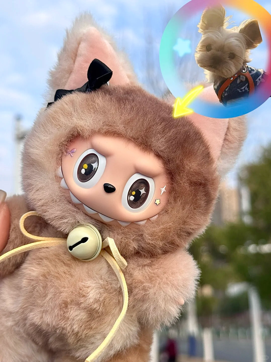 Original Design- Yorkie|Handmade Modification labubu Doll