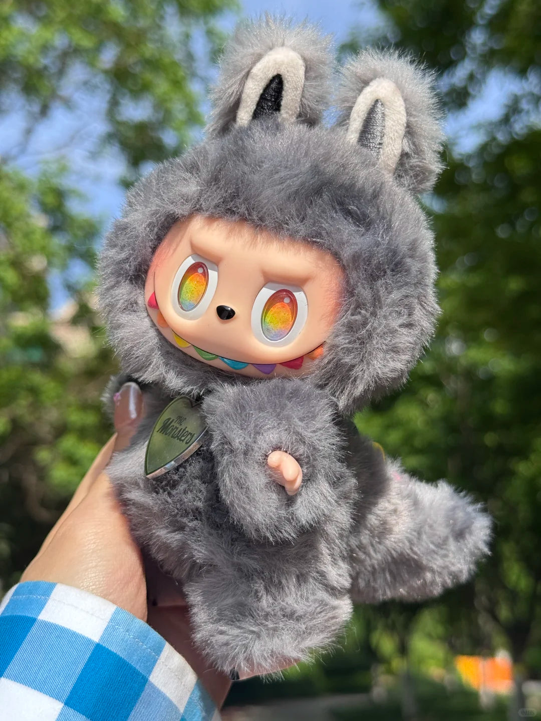 Original Design- Zimomo Big into Energy Secret with Tail |Handmade Modification labubu Doll