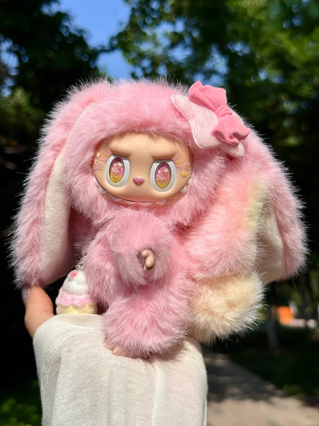 Original Design- Pink Rabbit|Handmade Modification labubu Doll