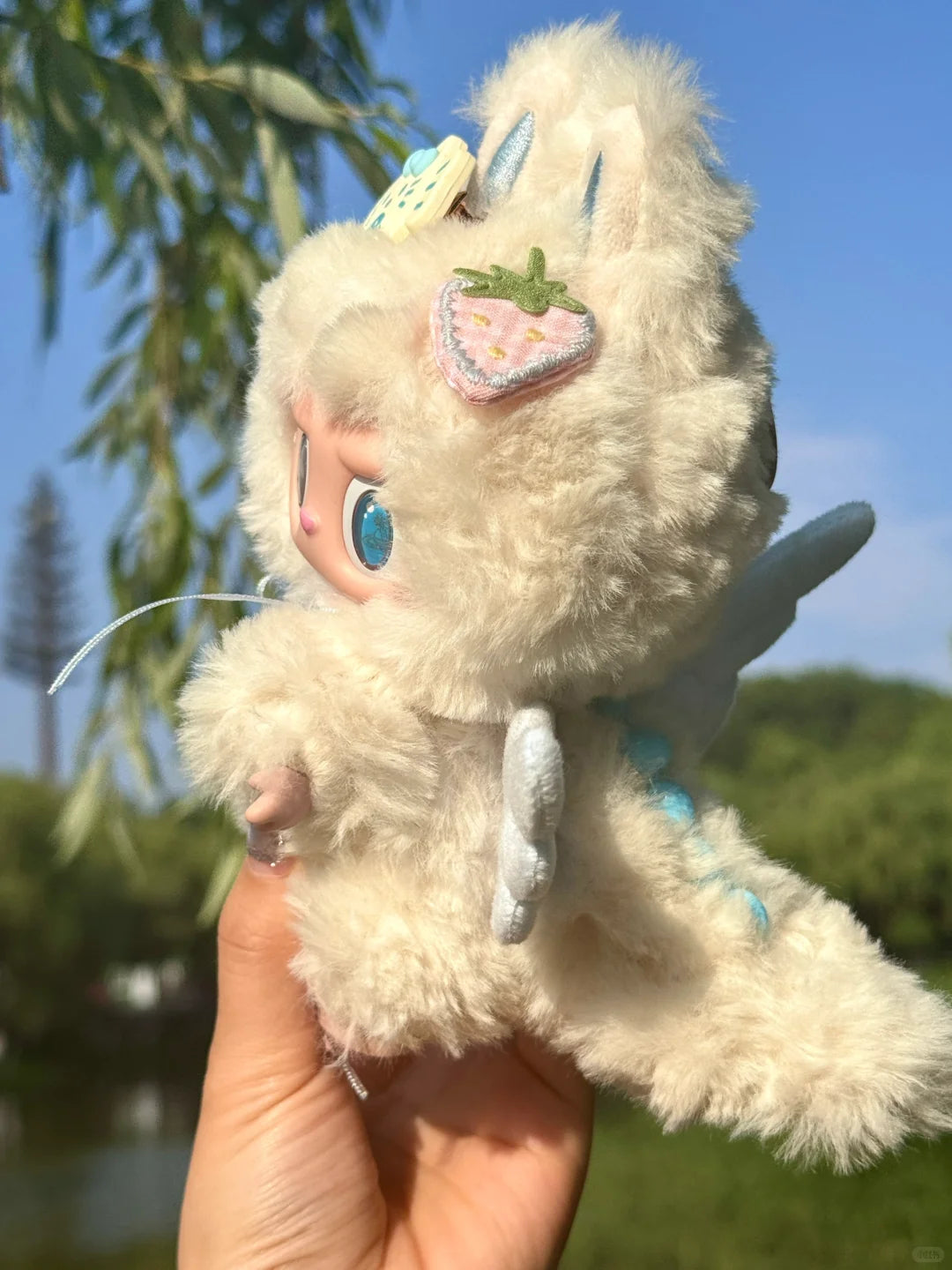 Original Design- Sea Salt Shaved Ice with Tail |Handmade Modification labubu Doll