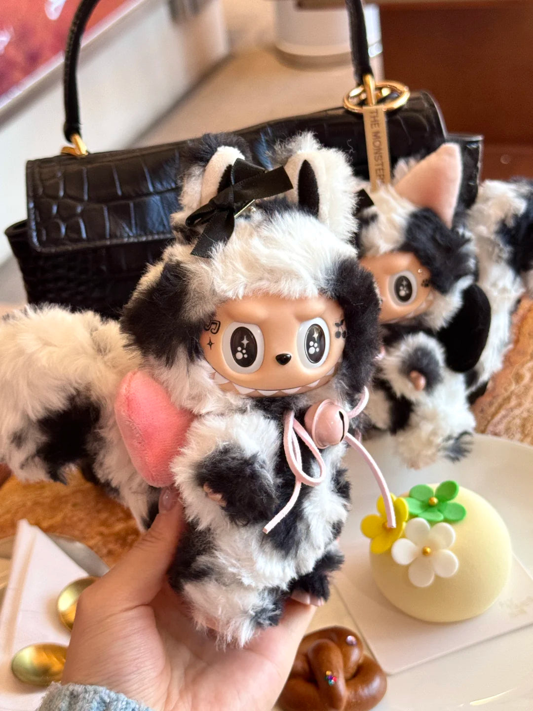 Original Design- Cow Cat|Handmade Modification labubu Doll