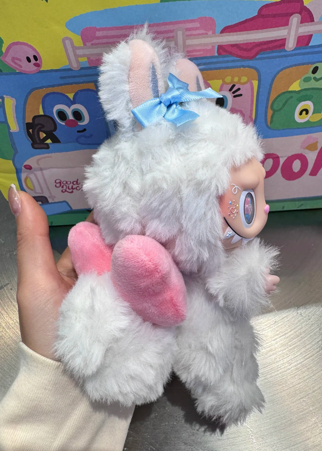 Original Design- Cream Puff Bear Bear Series |Handmade Modification labubu Doll