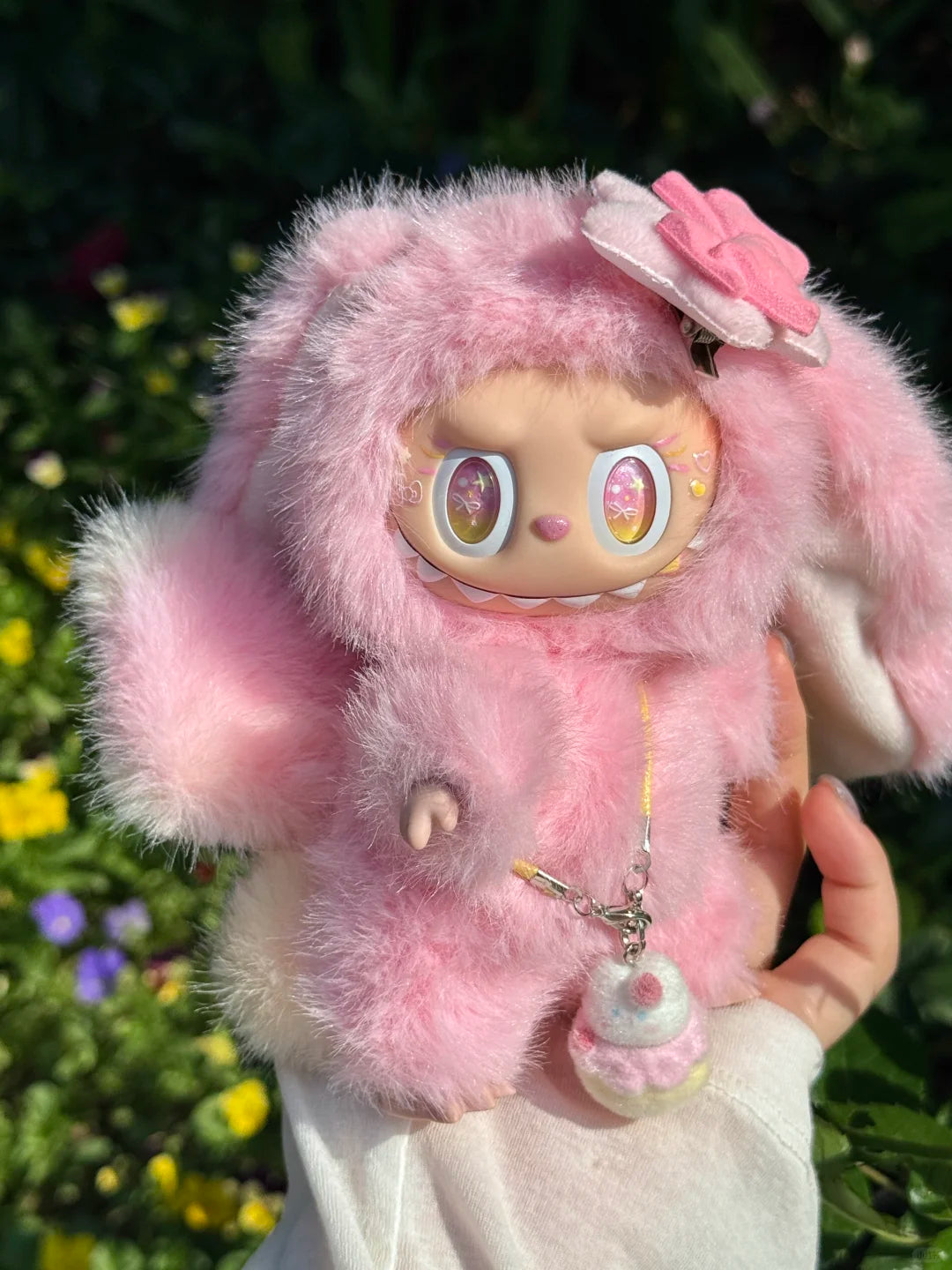 Original Design- Pink Rabbit|Handmade Modification labubu Doll