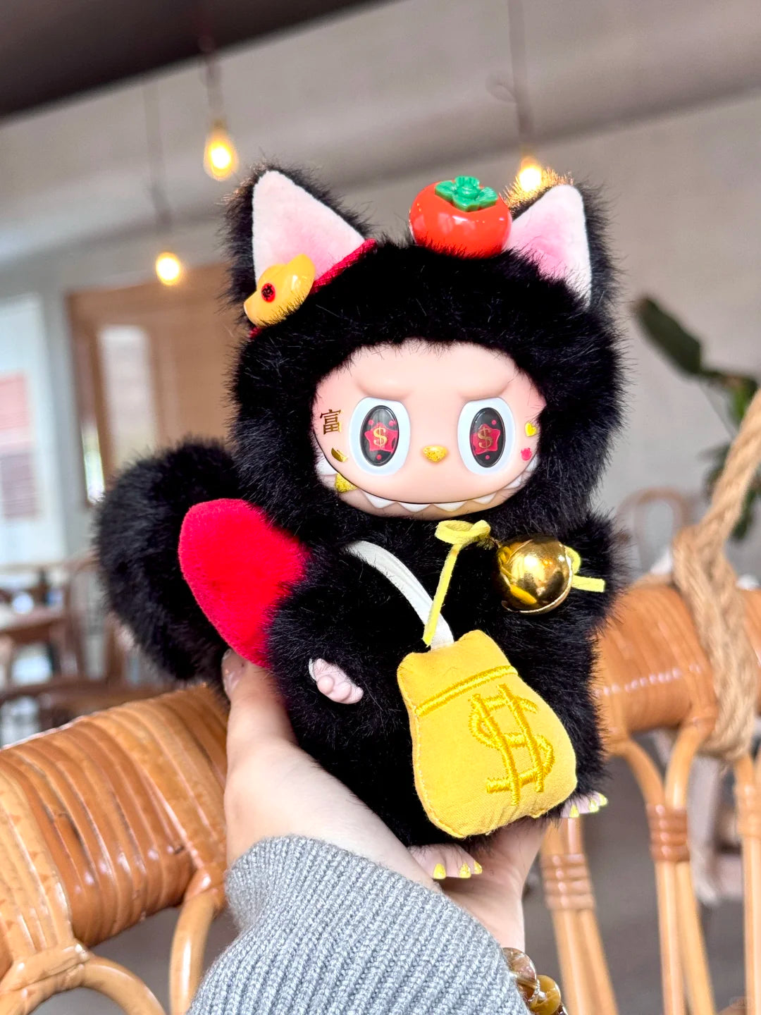 Original Design- Lucky Cat, May Winds Be Favorable and Wealth Flow Your Way|Handmade Modification labubu Doll