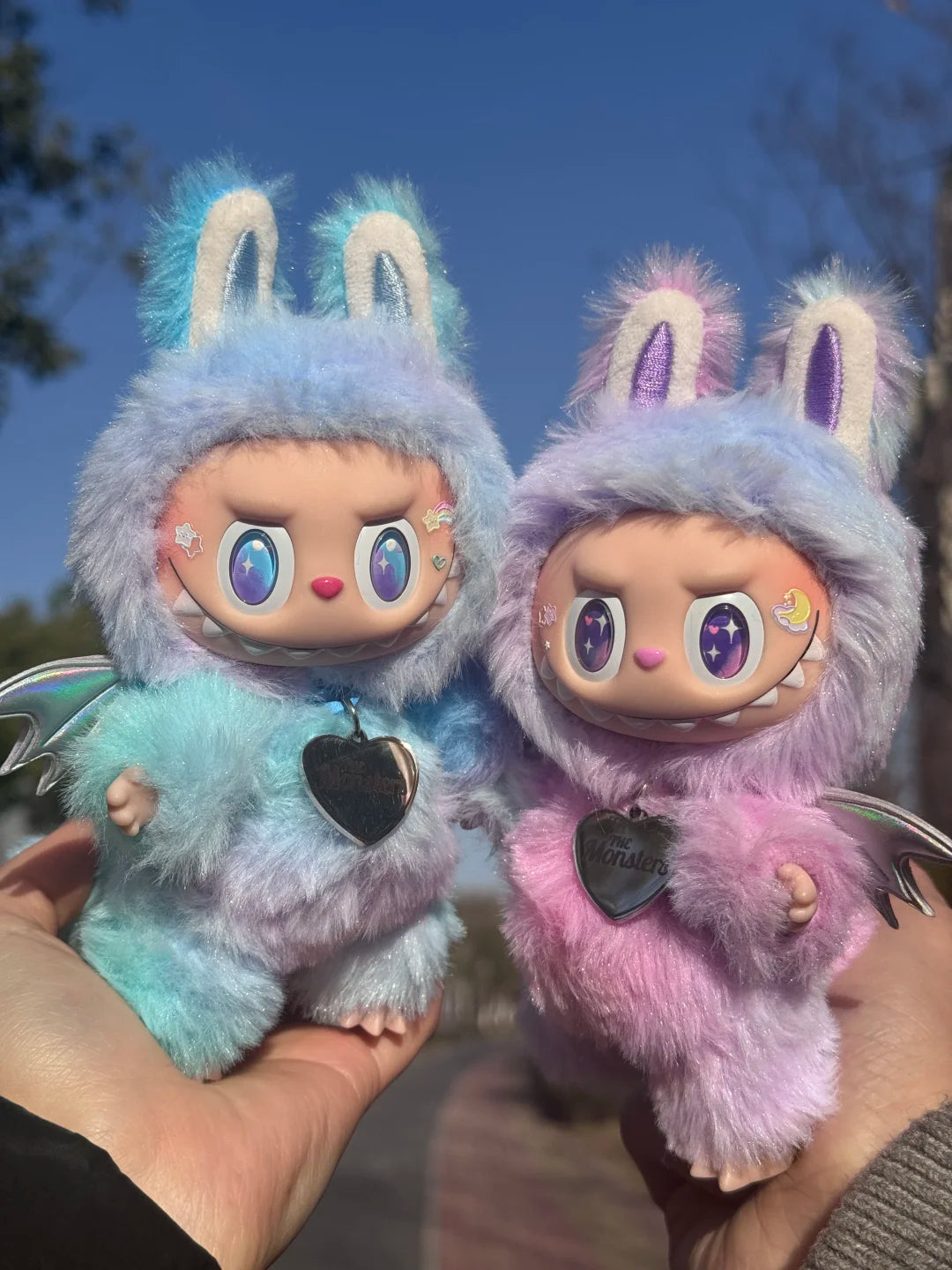 Original Design- Love Rainbow1.0- Blue& Purple& Pink|Handmade Modification labubu Doll