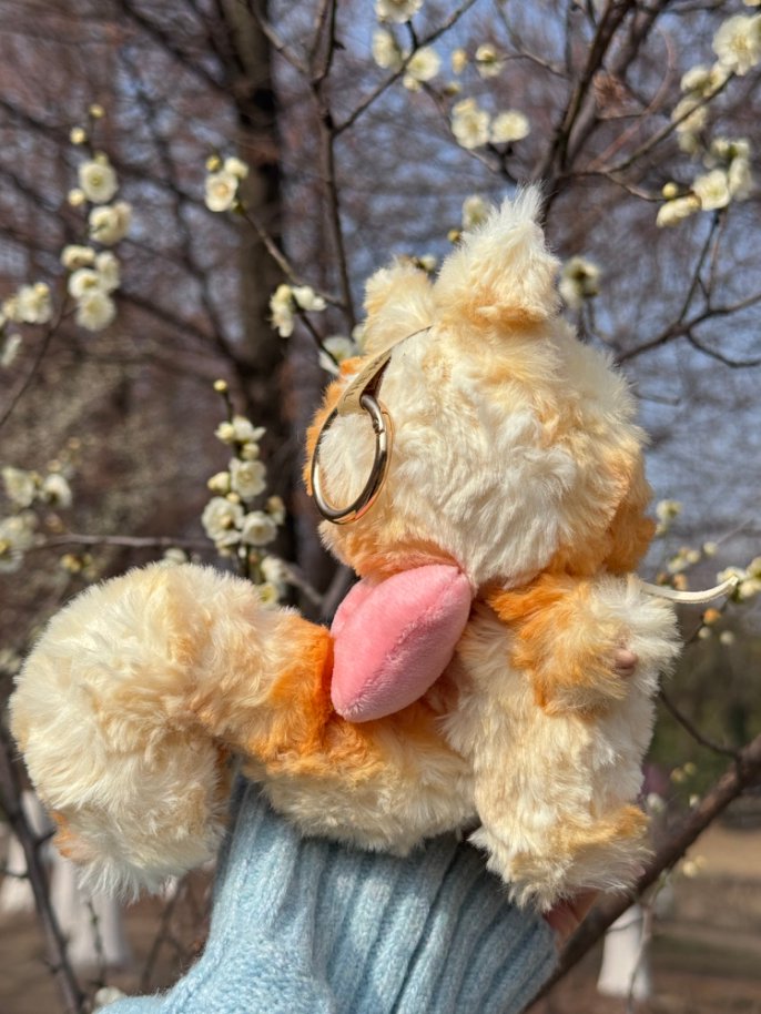 Original Design- Amber Snow Fluff|Handmade Modification labubu Doll