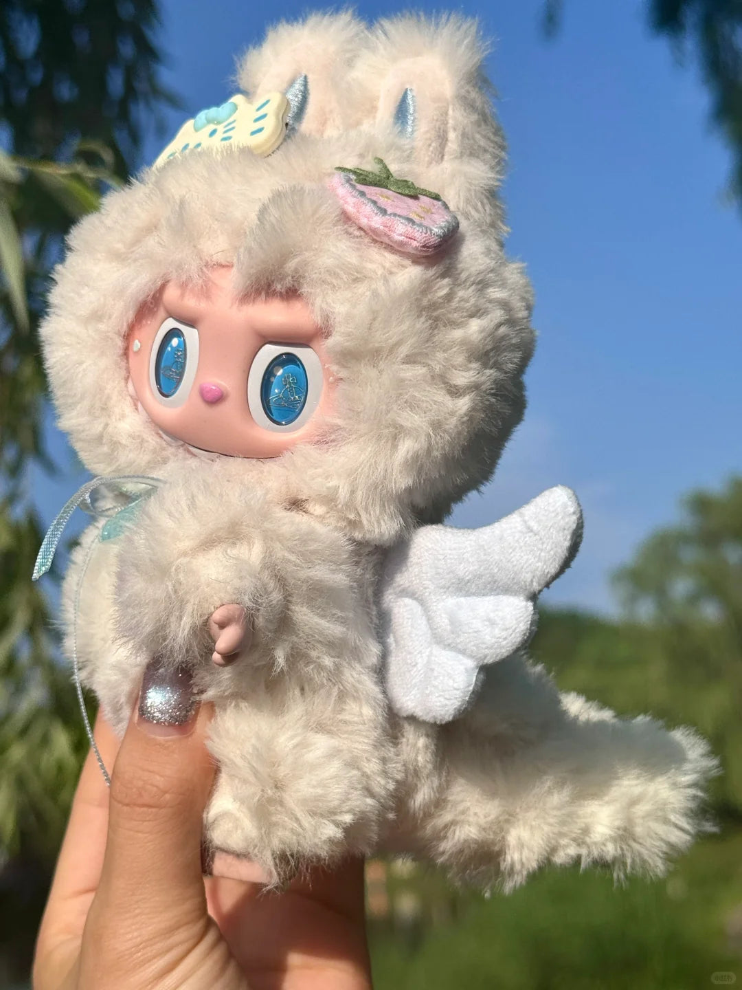 Original Design- Sea Salt Shaved Ice with Tail |Handmade Modification labubu Doll