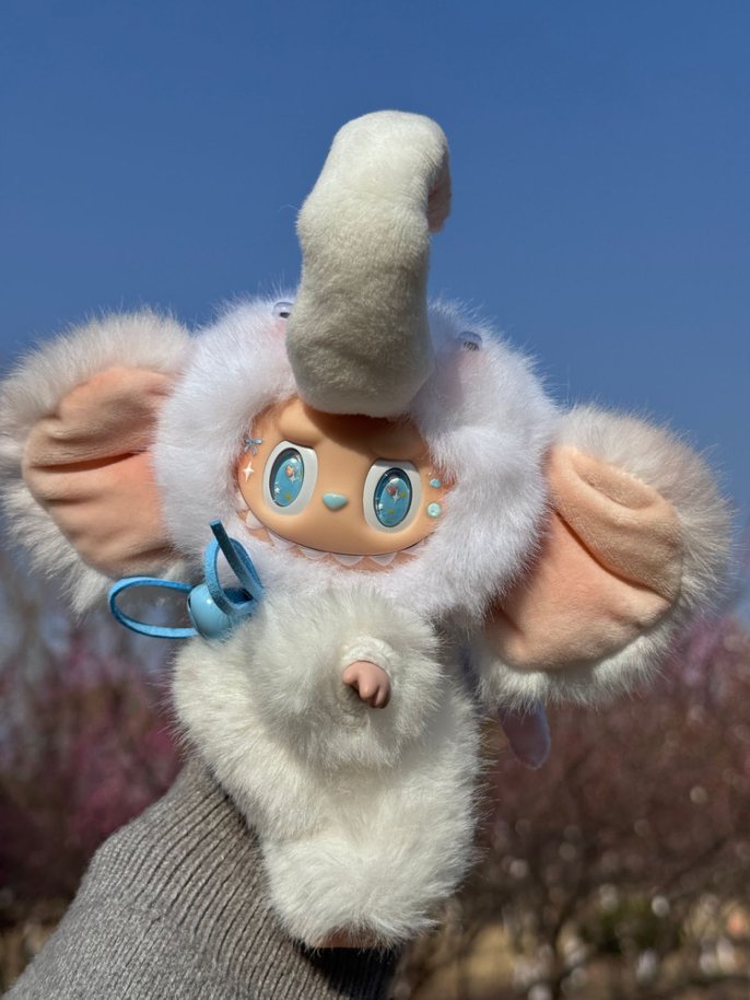 Original Design- Baby Elephant|Handmade Modification labubu Doll