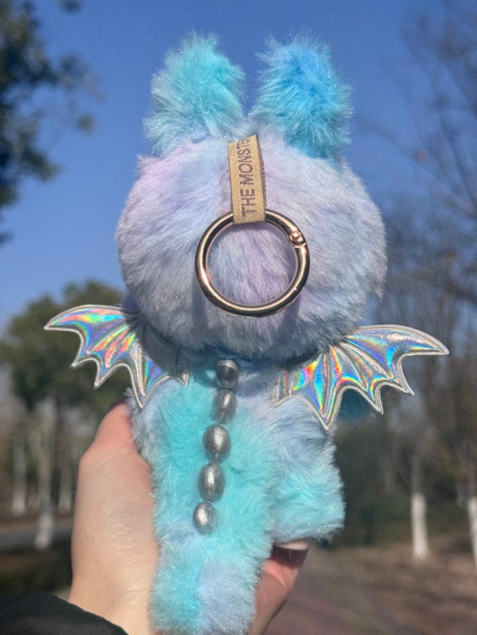 Original Design- Love Rainbow1.0- Blue& Purple& Pink|Handmade Modification labubu Doll
