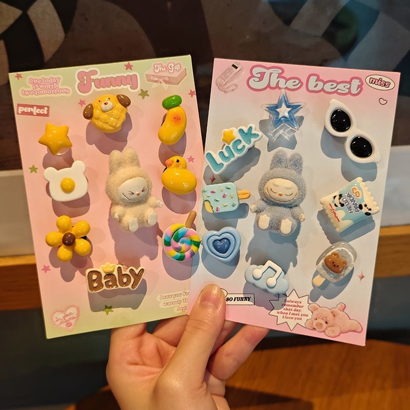 Labubu Diy Three-Dimensional Charm For Hole Shoes Women'S Shoes Flower Cute Shoe Buckle Crocs Decoration