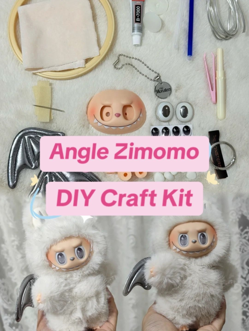 Little Angle Zimomo- DIY Craft Kit - Complete Starter Set, Handmade Mold, Resin, Paints & Tools (Fan Art Inspired)