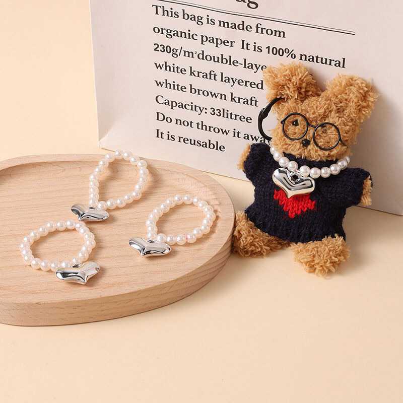 Doll Pearl Necklace Accessories Decorations