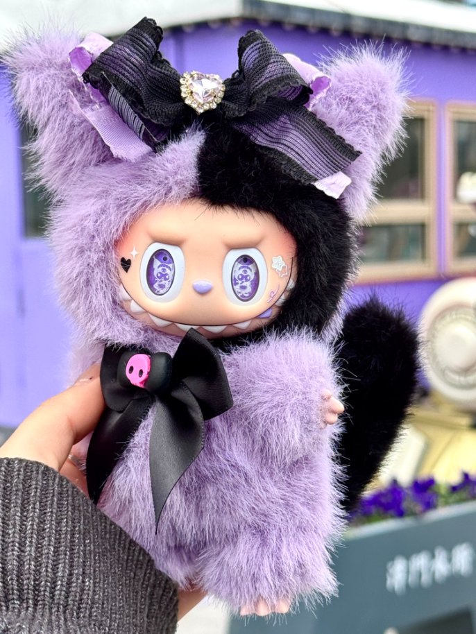 Original Design- Super Kuromi|Handmade Modification labubu Doll