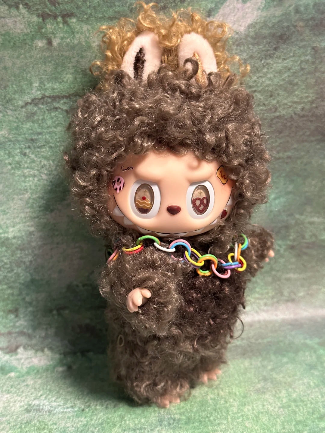Original Design- Curly Hair Collection 7 colors |Handmade Modification labubu Doll