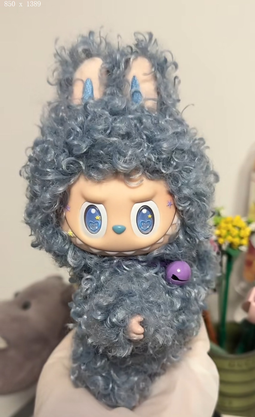 Original Design- Curly Hair Collection 7 colors |Handmade Modification labubu Doll