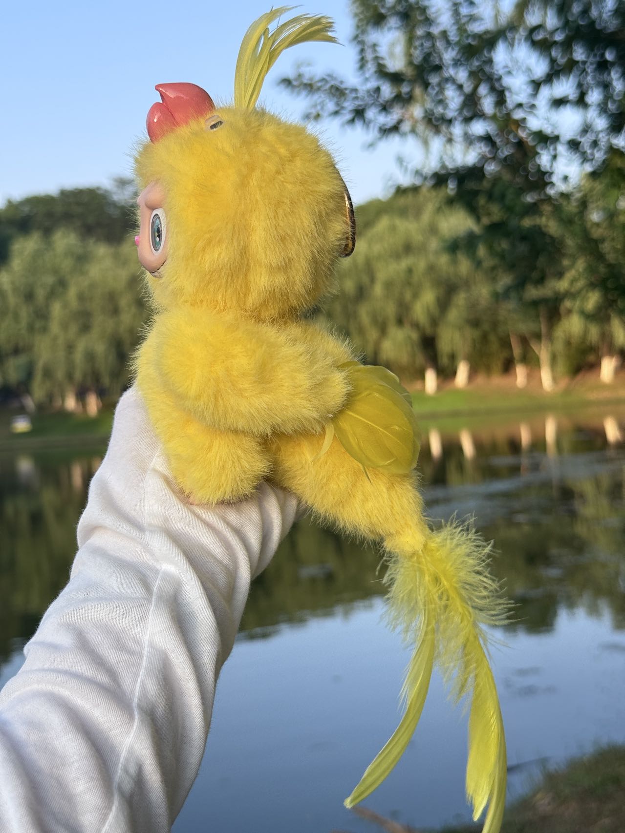 Original Design- Little Parrot Blue&Yellow&Peach Pink|Handmade Modification labubu Doll