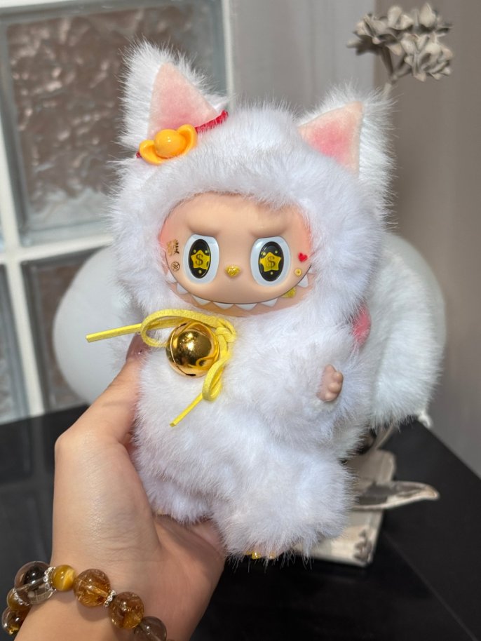 Original Design- Lucky Cat, May Winds Be Favorable and Wealth Flow Your Way|Handmade Modification labubu Doll