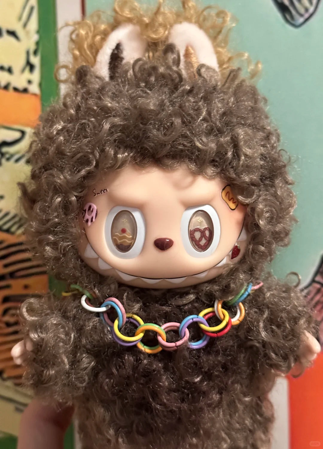 Original Design- Curly Hair Collection 7 colors |Handmade Modification labubu Doll