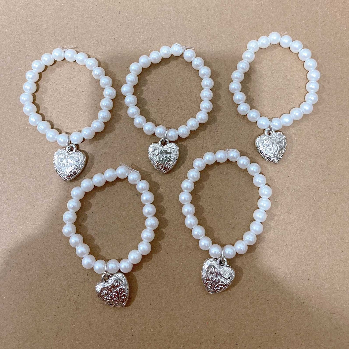 13cm Plush Doll Elastic Pearl Necklace Bead Chain DIY Accessories