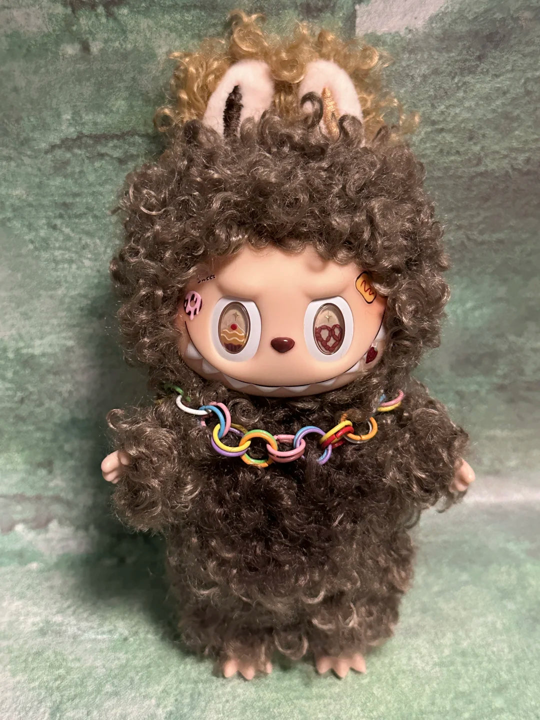 Original Design- Curly Hair Collection 7 colors |Handmade Modification labubu Doll