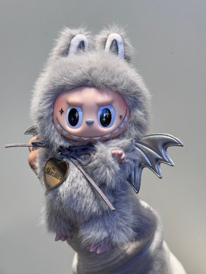 Original Design- Little Baby Devil Red& Grey|Handmade Modification labubu Doll