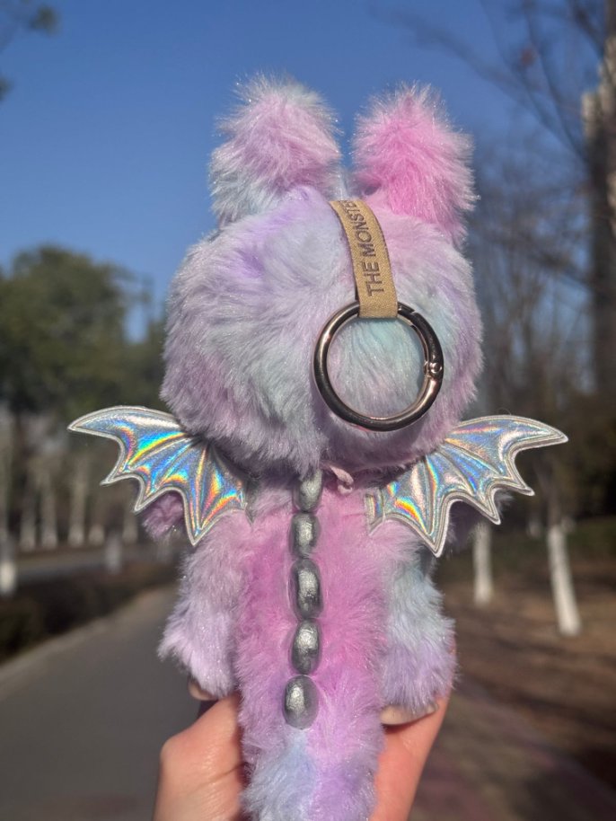Original Design- Love Rainbow1.0- Blue& Purple& Pink|Handmade Modification labubu Doll