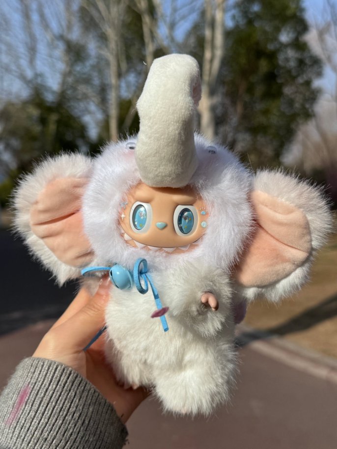 Original Design- Baby Elephant|Handmade Modification labubu Doll
