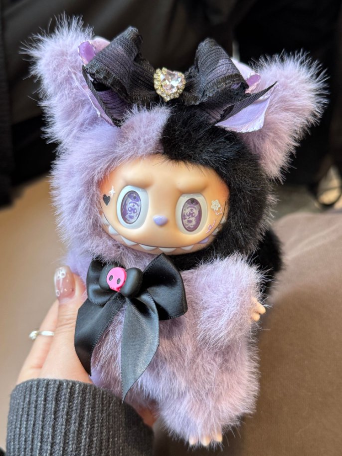 Original Design- Super Kuromi|Handmade Modification labubu Doll