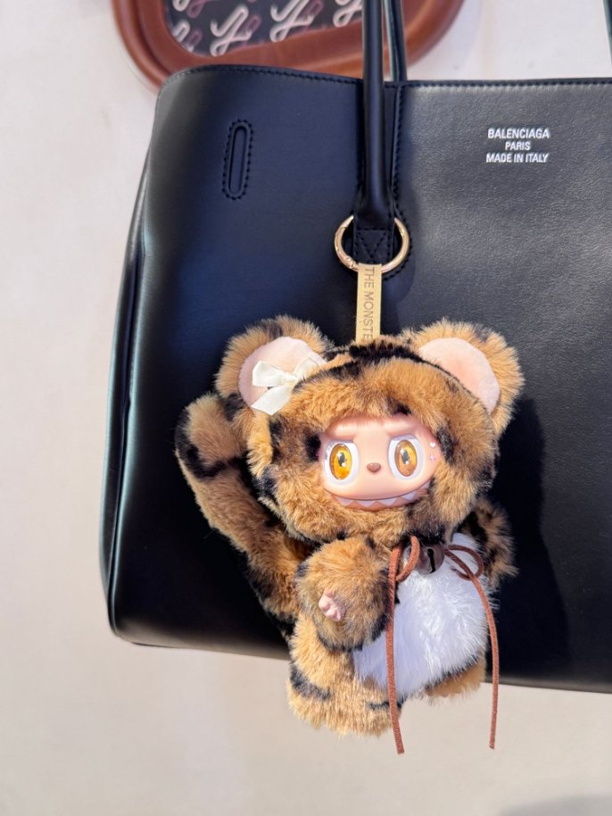 Original Design- Leopard-print cat | Handmade Modification labubu Doll