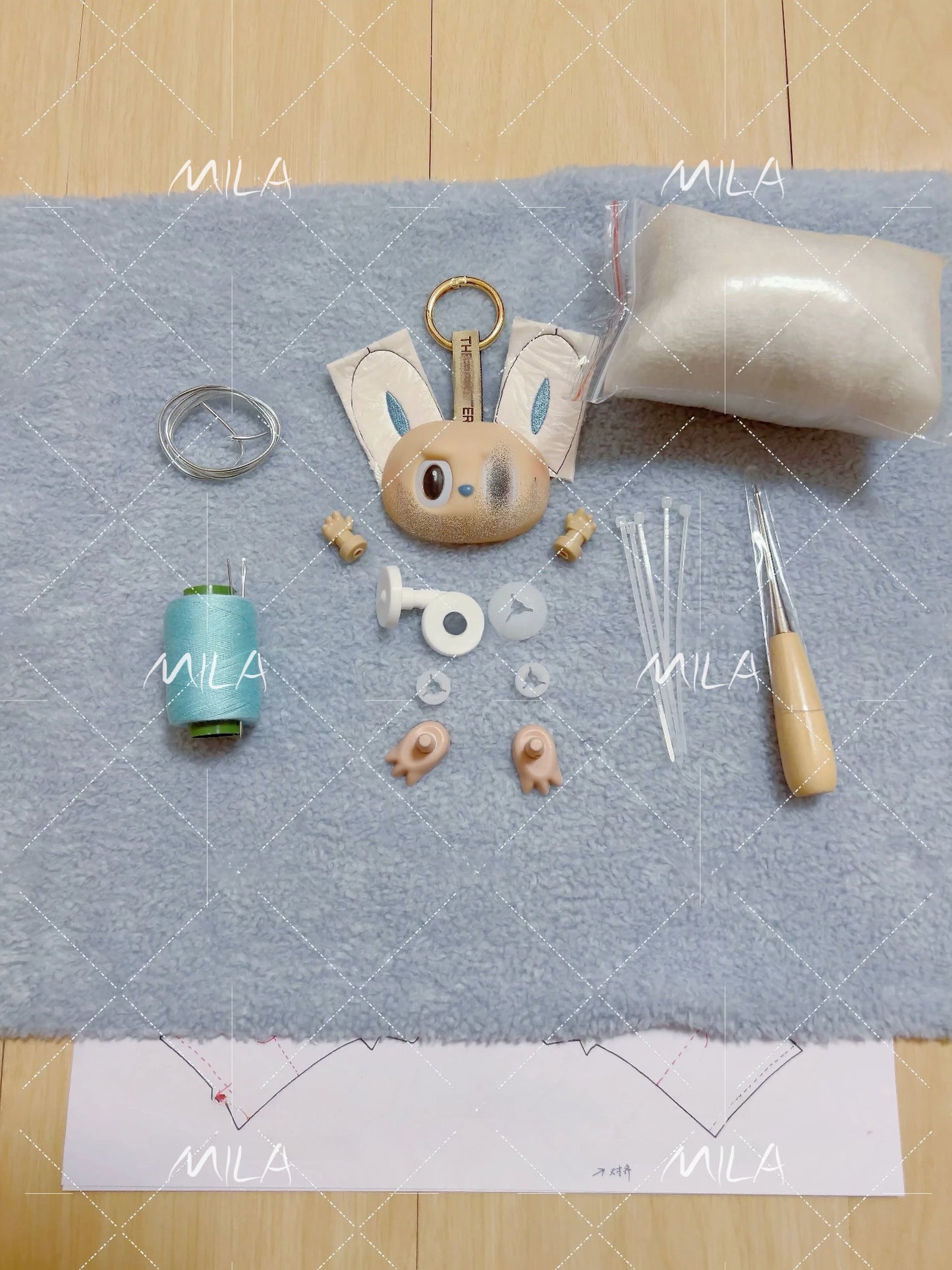 Labubu Sea Salt Cocoa-Macaron Series DIY Resin Craft Kit - Complete Starter Set, Handmade Mold, Resin, Paints & Tools (Fan Art Inspired)