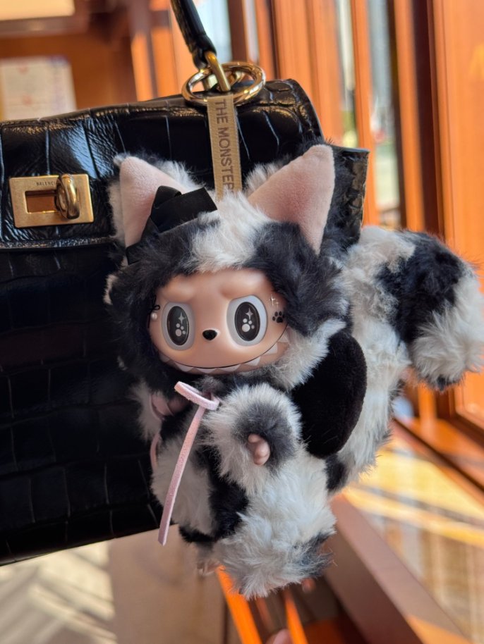 Original Design- Cow Cat|Handmade Modification labubu Doll