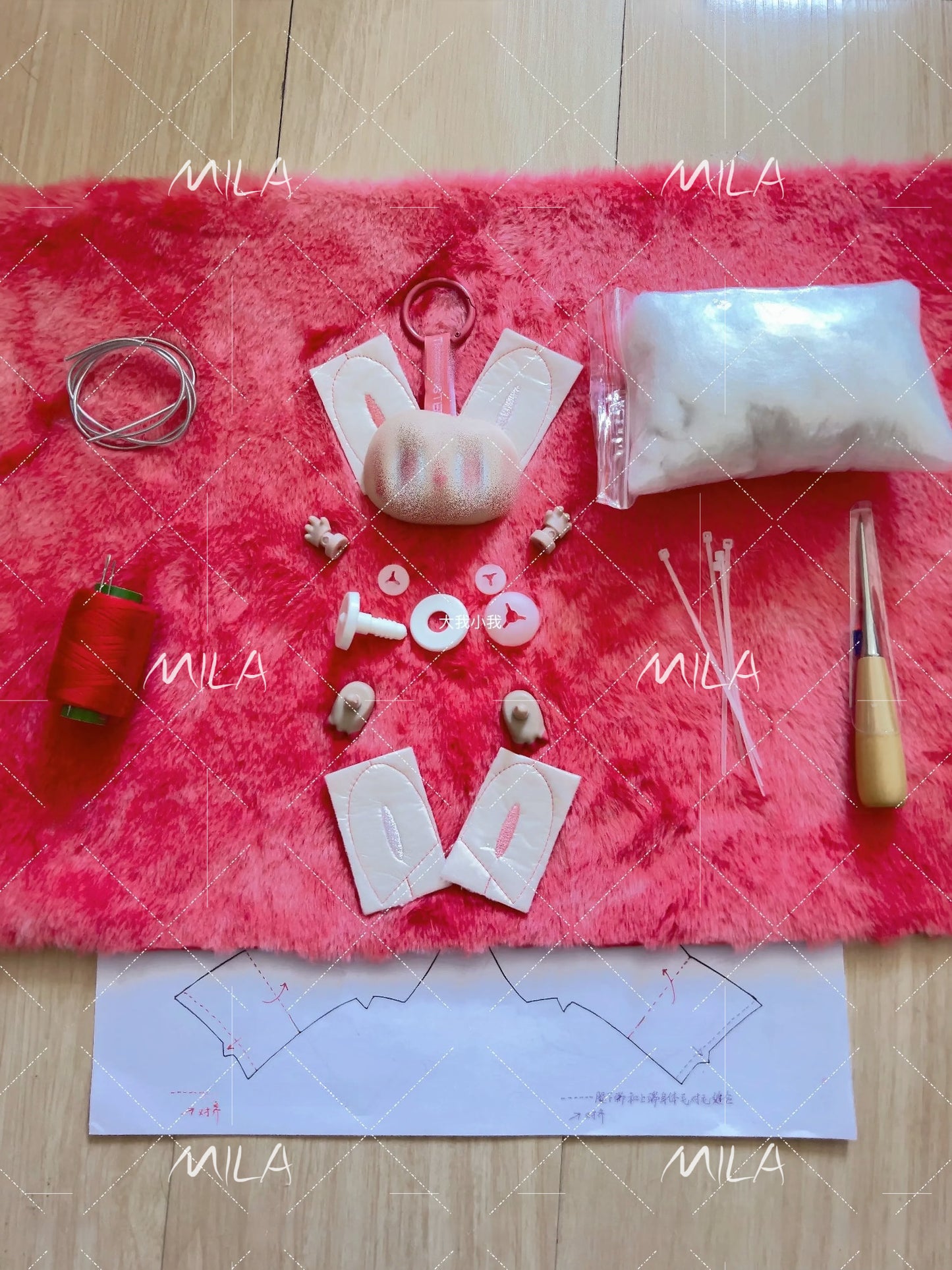 Labubu LOVE-The Monster 3.0 'BIG INTO ENERGY' DIY Resin Craft Kit - Complete Starter Set, Handmade Mold, Resin, Paints & Tools (Fan Art Inspired)