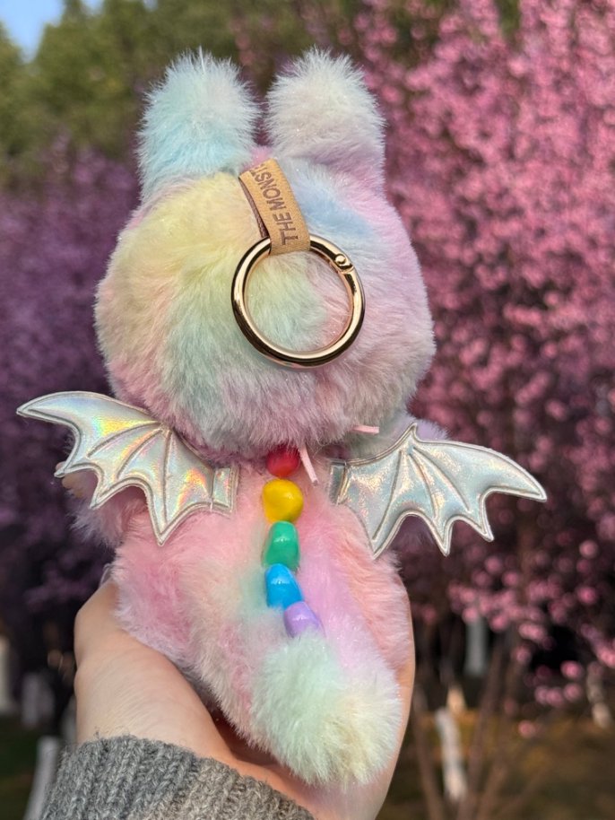 Original Design- Love Rainbow1.0- Blue& Purple& Pink|Handmade Modification labubu Doll