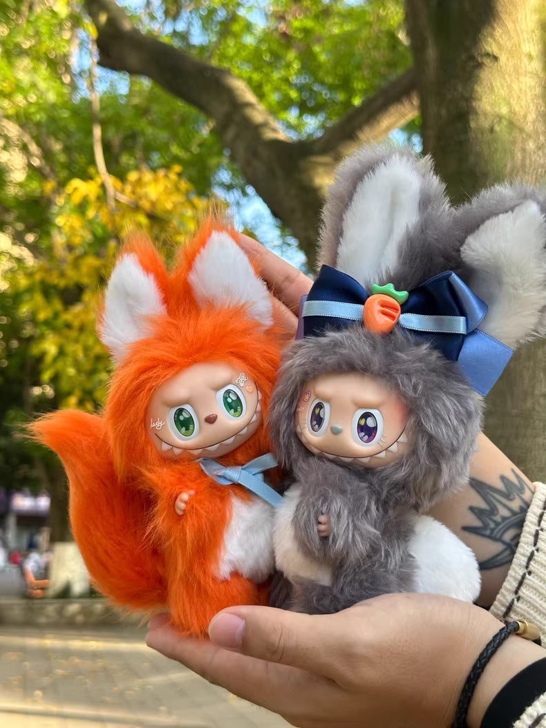 Original Design- Nick the Fox and Officer Judy the Rabbit | Handmade Modification labubu Doll