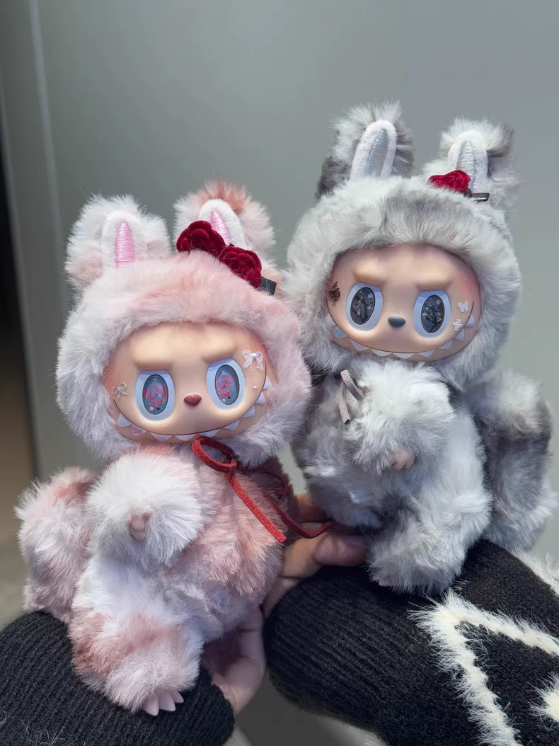 Original Design- Tie-dye gray | Handmade Modification labubu Doll