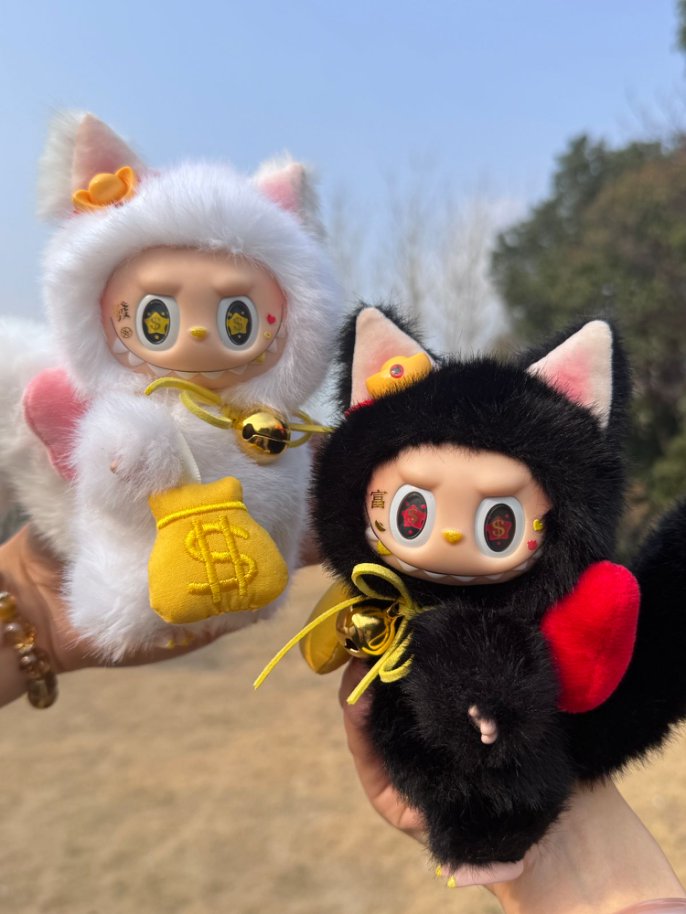 Original Design- Lucky Cat, May Winds Be Favorable and Wealth Flow Your Way|Handmade Modification labubu Doll