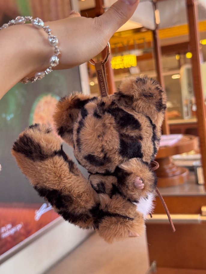 Original Design- Leopard-print cat | Handmade Modification labubu Doll
