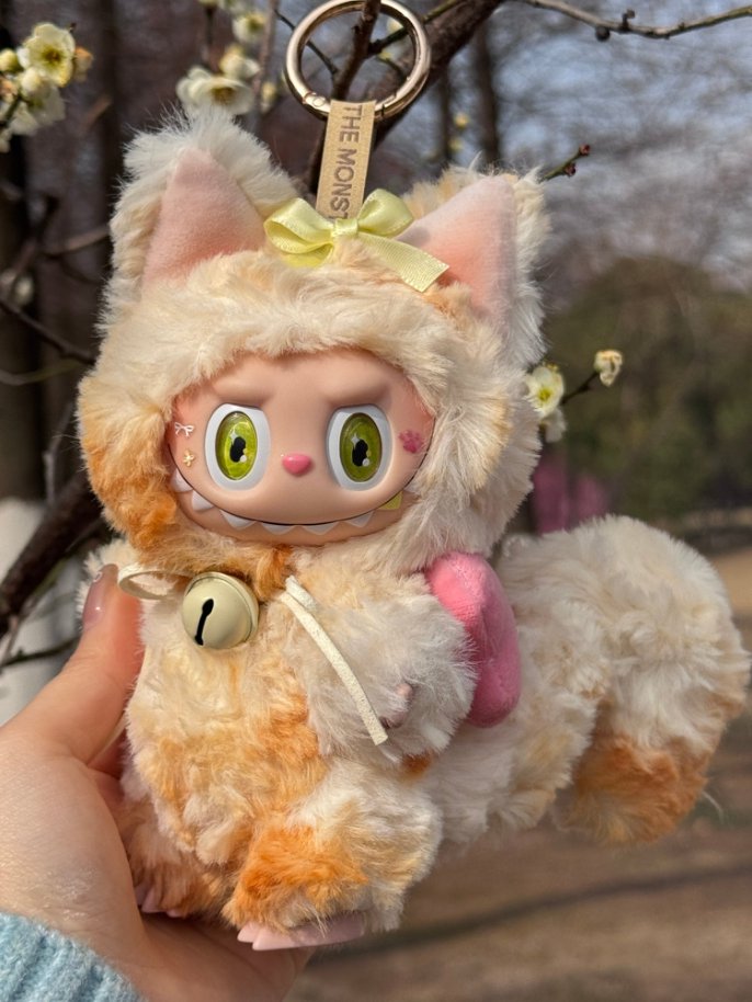 Original Design- Amber Snow Fluff|Handmade Modification labubu Doll