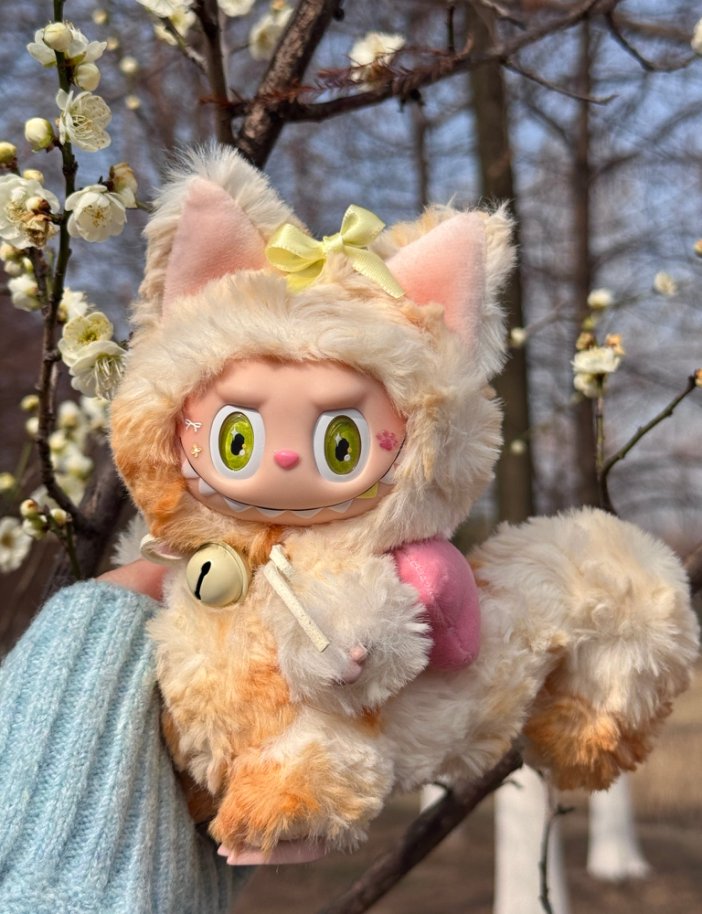 Original Design- Amber Snow Fluff|Handmade Modification labubu Doll