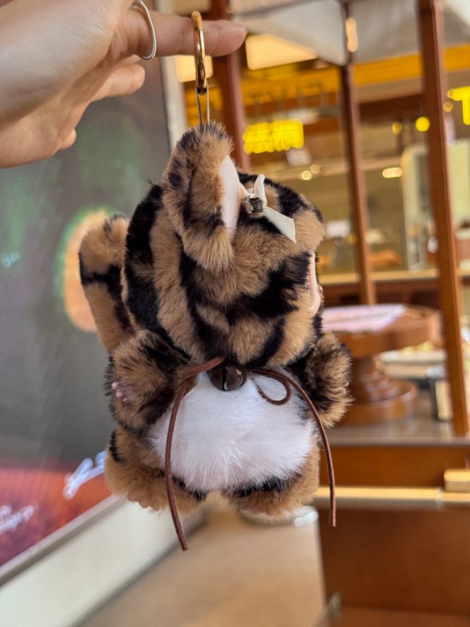 Original Design- Leopard-print cat | Handmade Modification labubu Doll