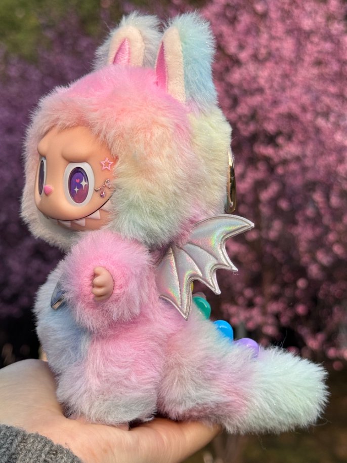 Original Design- Love Rainbow1.0- Blue& Purple& Pink|Handmade Modification labubu Doll