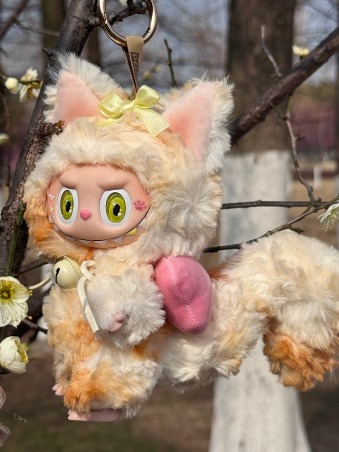 Original Design- Amber Snow Fluff|Handmade Modification labubu Doll