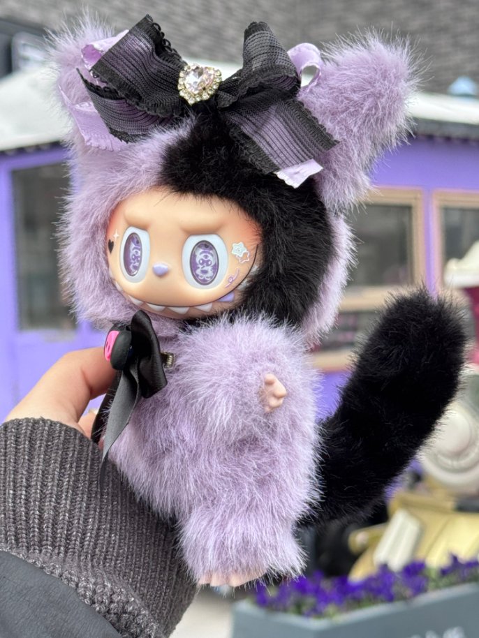Original Design- Super Kuromi|Handmade Modification labubu Doll