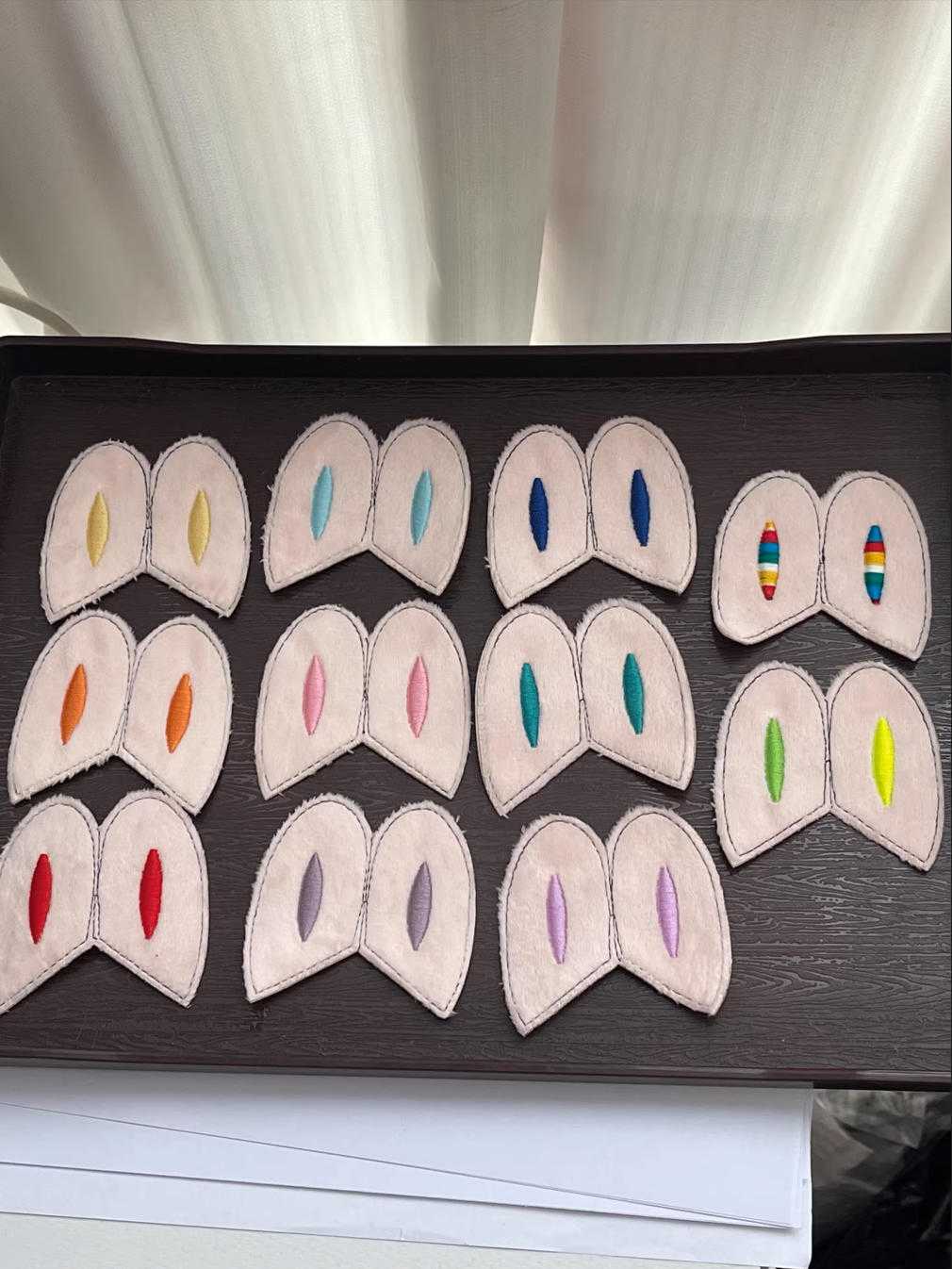 Embroidered Ears, Handmade Doll Decoration Materials
