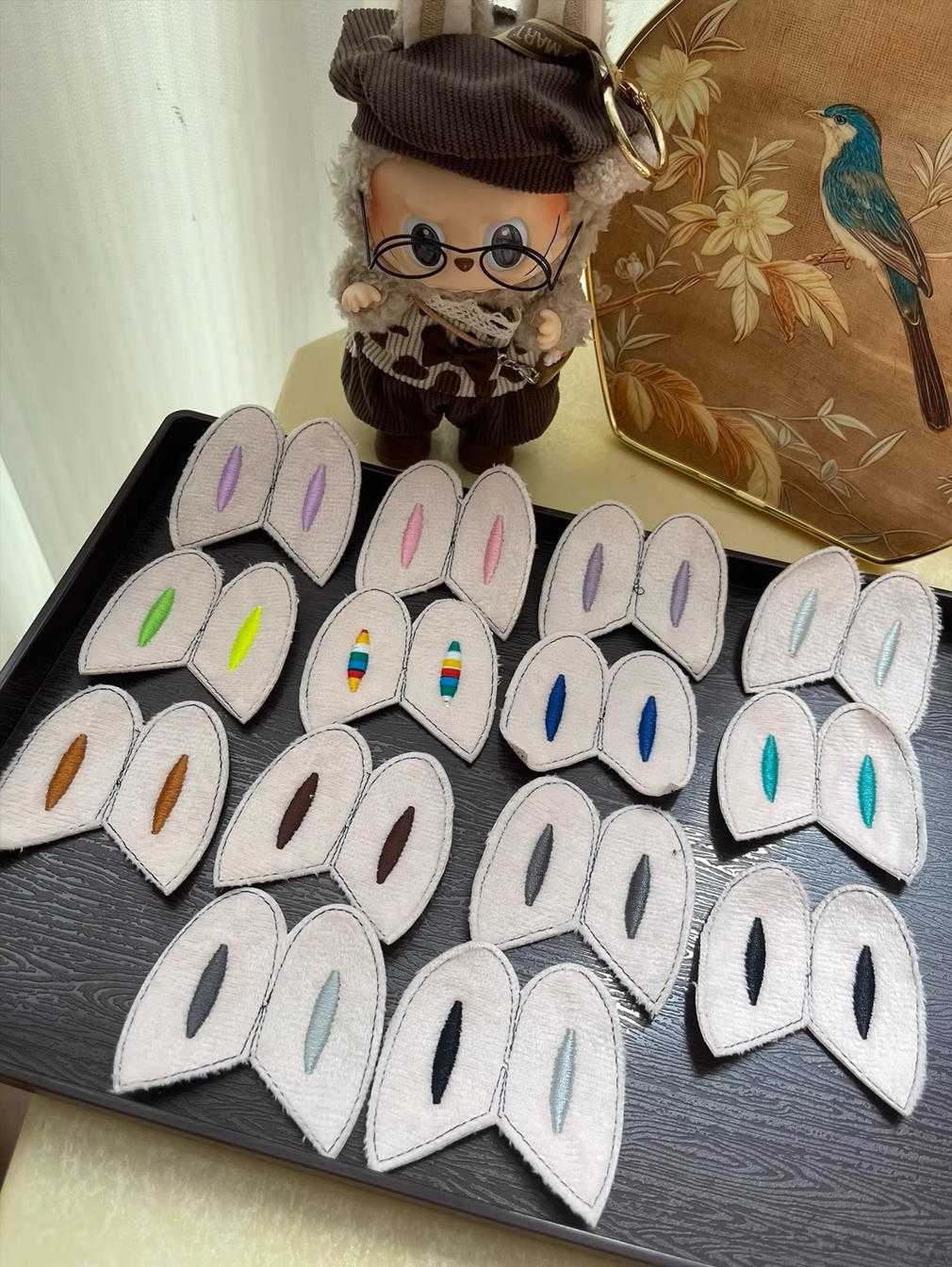 Embroidered Ears, Handmade Doll Decoration Materials