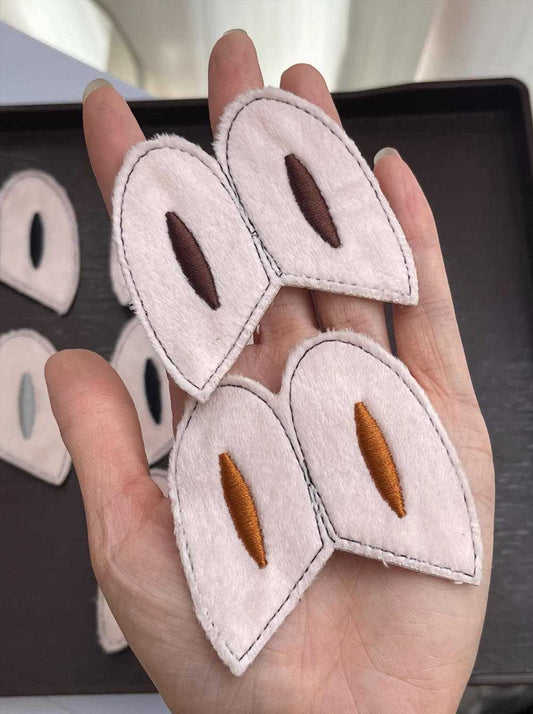 Embroidered Ears, Handmade Doll Decoration Materials