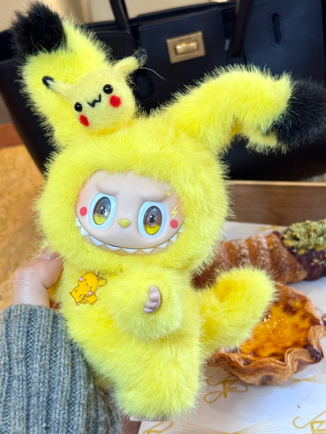 Original Design- Pachinko Pikachu|Handmade Modification labubu Doll