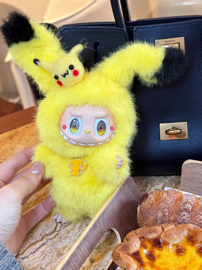 Original Design- Pachinko Pikachu|Handmade Modification labubu Doll