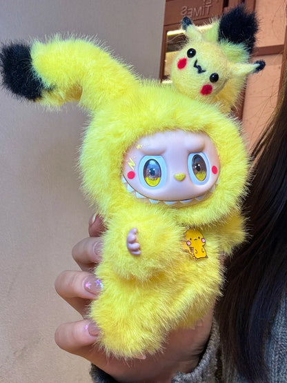 Original Design- Pachinko Pikachu|Handmade Modification labubu Doll